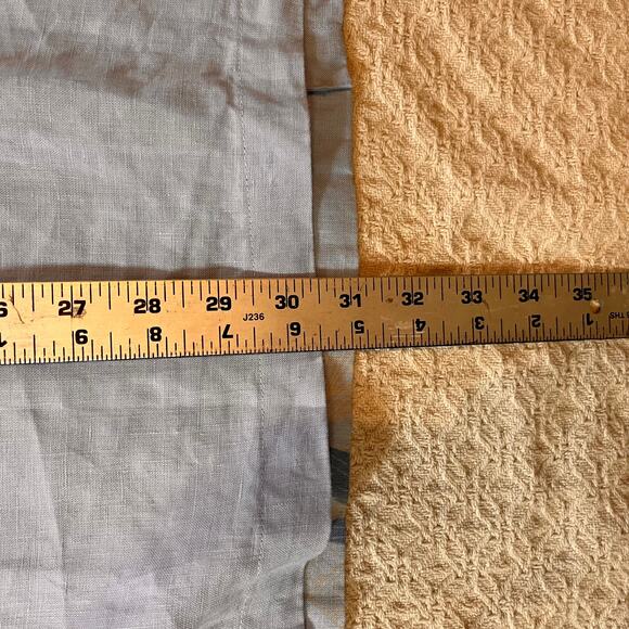 Cubavera Men's XXL Blue Linen Palm Tree Guayabera SS Shirt - Picture 7 of 9